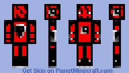 Red Robot Minecraft Skin 的图像结果