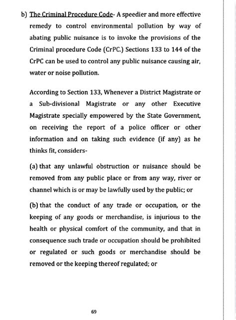 CrPC 133-144: Controlling Environmental Pollution through Criminal ...