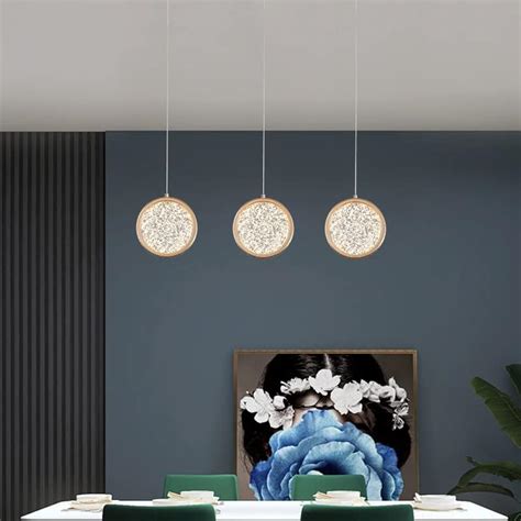 HDC Transparent Moon Forge Pendant LED Golden Hanging Pendant Lamp