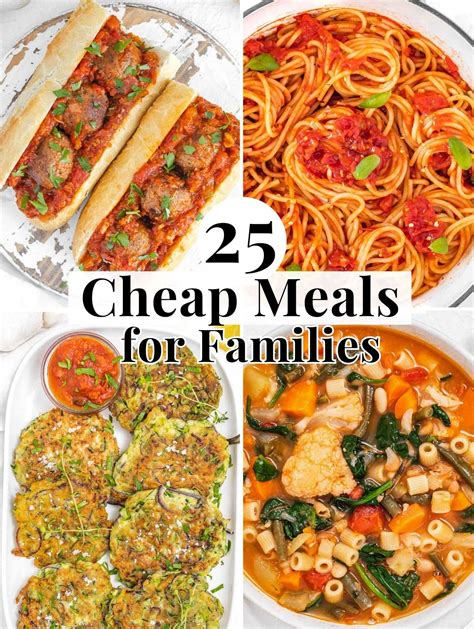 Cheap Meals for a Family: 25 Wallet-Friendly Ideas