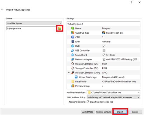 VirtualBox Export Files 的图像结果