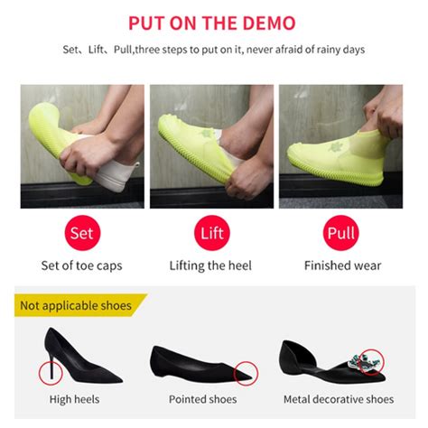 Silicone Reusable Waterproof Shoe Cover (Assorted Colors) – UtilityMall