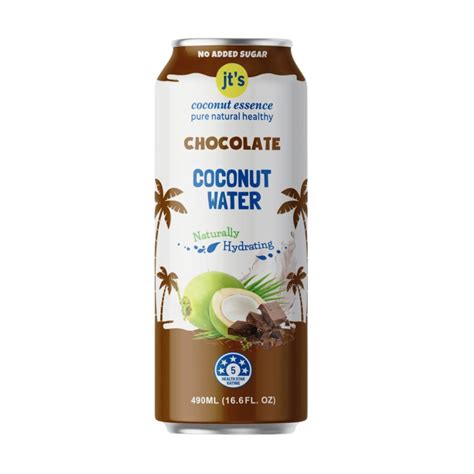 Chocolate Coconut Water 490ml x 12 cans - JT's Coconut Essence