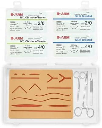 B-Arm Suture Practice Kit for Medical & Vet Students |Features Suture ...