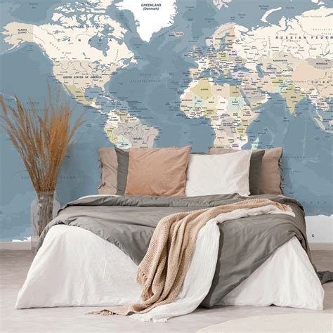 Wallpaper stylish vintage map of the world | Wallpapers maps | Dovido.com