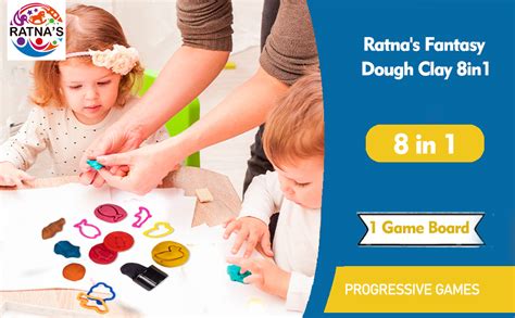 Buy Ratna's Fantasy Dough Clay 8in1 - Multicolor Clay Set for Kids ...