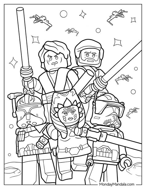 Star Wars Colouring Pages Lego