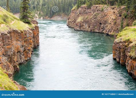 Miles Canyon, Yukon River, Whitehorse, Yukon Territories, Canada Stock ...