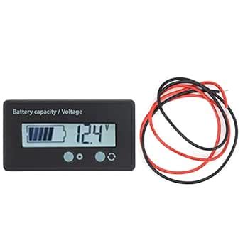 Set of 2 Battery Meter, Sensitive Response Battery Capacity Voltage ...