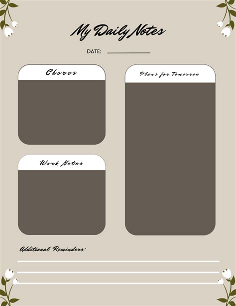 Free Aesthetic Note Template to Edit Online