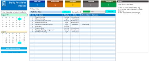 Image result for Daily Activity Tracker Excel Template