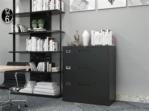 BYNSOE 3-Drawer Lockable Lateral File Cabinet for India | Ubuy