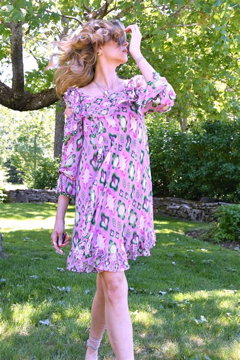 Buy Cheeky Pink Ruffle Off-Shoulder Dress | Style Junkiie