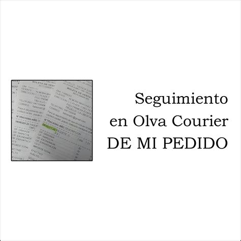 ¿Cómo hacer seguimiento a un pedido por Olva Courier ...