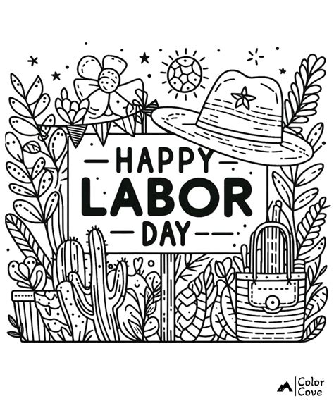 29 Free Labor Day Coloring Pages – The Color Cove