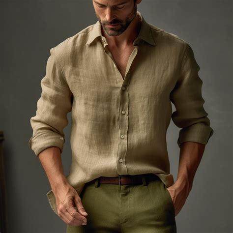 Men's Yellow Linen Shirt – SUNNY | Handcrafted Luxury in Pure Linen ...