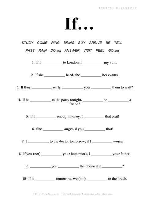 Image result for First Conditional Gap-fill