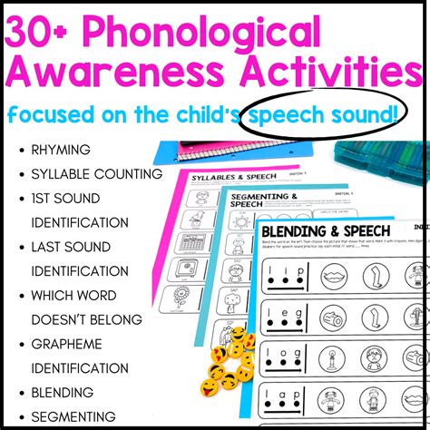 Phonological Awareness Activities for Speech Therapy | R Sound ...