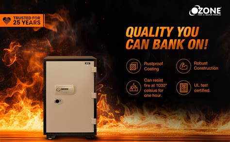 Buy Ozone 145 Ltr Fire Warrior (Fireproof Digital Safe) Locker