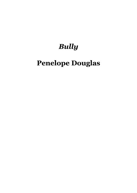 SOLUTION: Bully by penelope douglas - Studypool
