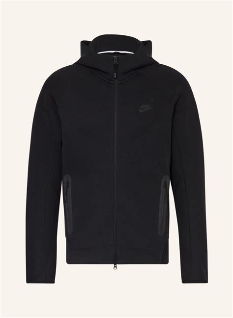 Black tech fleece jacket discount