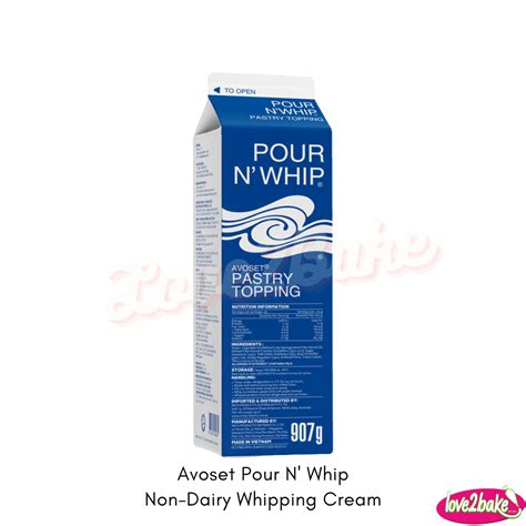 Avoset Pour N' Whip Non-Dairy Whipping Cream – Love2Bake Philippines