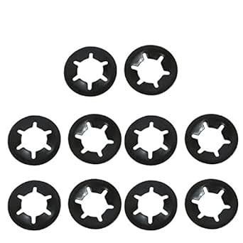uxcell 10 Pcs 10mm x 20mm Internal Tooth Starlock Star Lock Locking ...