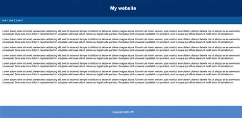 Image result for HTML Basic Layout Code