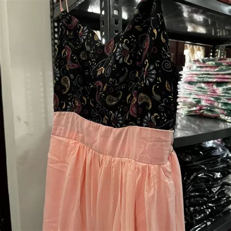 Petals Layered Maxi Dress – Pink – The Wink Label