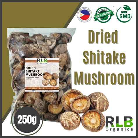 250 grams Shitake Mushroom - Dried Shitake Mushroom Sliced Shitake ...