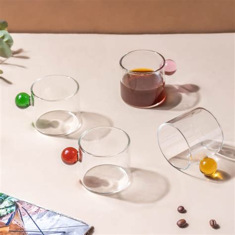 Mini Espresso Shot Glass Cup Amber 70ml Online - Premium Tea Cup | Nestasia