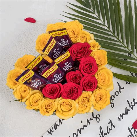 Cadbury With Rose - Chocolate Rose Gift | Delightful Gift – Giftech Global