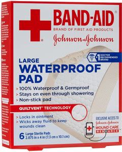 BAND-AID Bandaid First Aid Waterproof Pad 6 ct Adhesive Band Aid Price ...