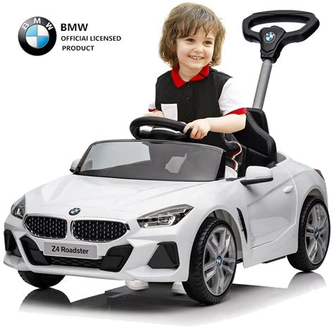 funyard BMW Z4 3-in-1 Kids Push Car with Handle Ride-On Toy for ...