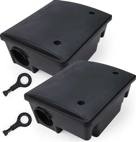 Amazon.com : Rat Bait Stations 2 Pack - Mouse Bait Station with Key ...