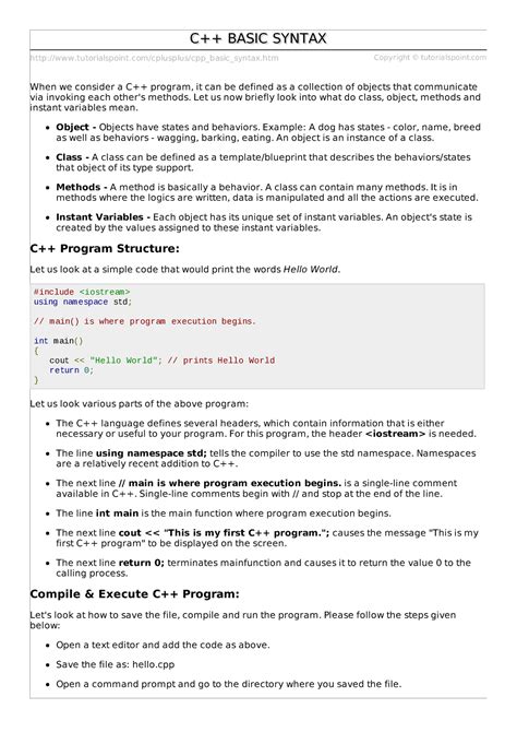 Image result for C Syntax Explained
