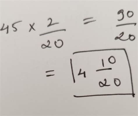 45×2/20 convert answer into mixed fraction - Brainly.in