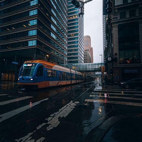 Download wallpaper 3415x3415 city, buildings, train, subway, road ...