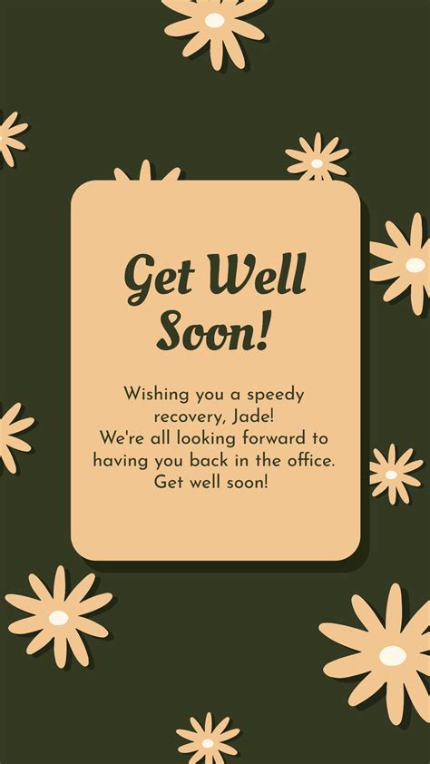 Get Well Soon Template Card - prntbl.concejomunicipaldechinu.gov.co