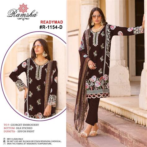 Ramsha R 1154 Nx Ready Made Pakistani Suits Collection