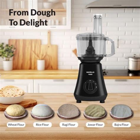 HAVELLS Foodo 750 Watt Food Processor (Black) 750 W Food Processor ...