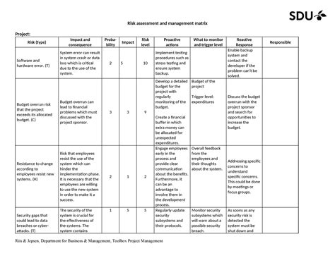 Image result for Project Risk Assessment Matrix