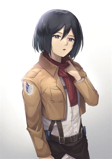 mikasa ackerman (shingeki no kyojin) drawn by pepeo | Danbooru
