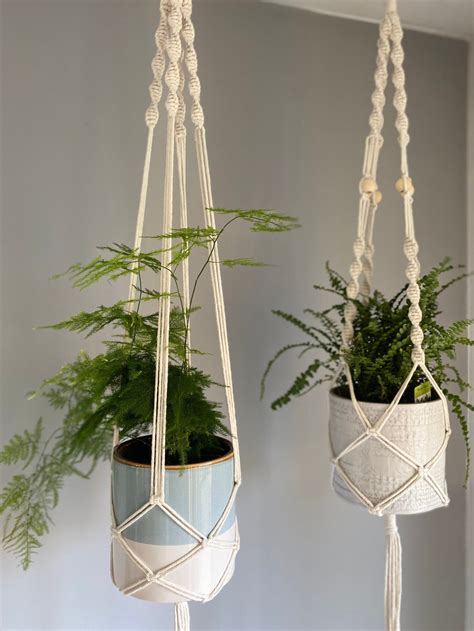Macrame Ceiling Plant Hanger Indoor Hanging Wall Planter - Etsy