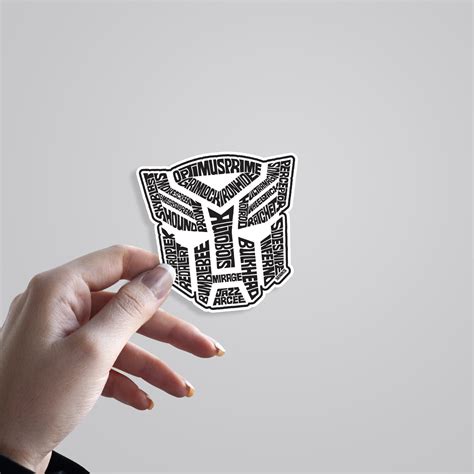 Transform Your Gear with the Iconic Transformers Logo Sticker - Autobot ...