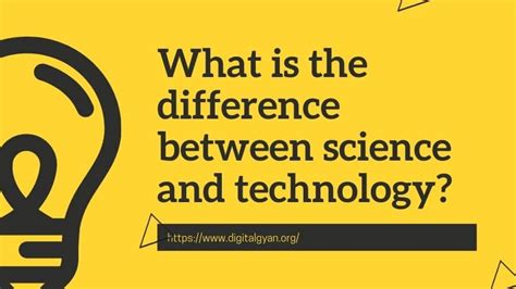 Science Technology Difference 的图像结果