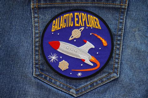 Galactic Explorer Patch - Iron on Novelty Patches by Ivamis Patches
