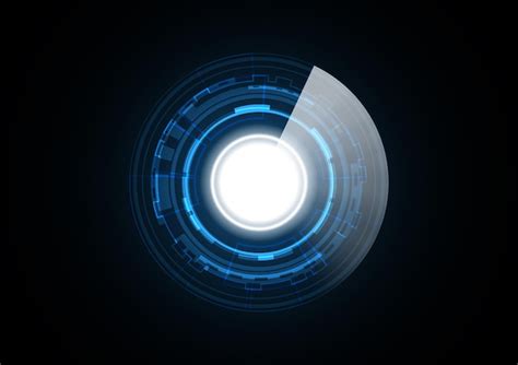 Technology Abstract Future Circle Background Vector 的图像结果