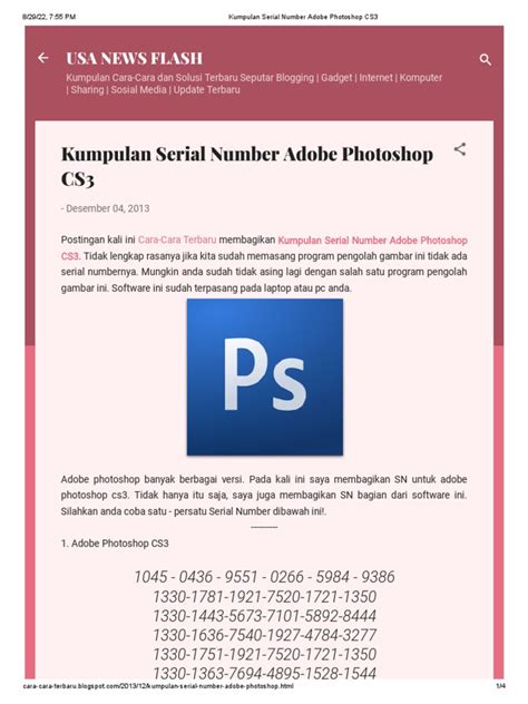 Image result for Photoshop CS3 Authorization Code Number