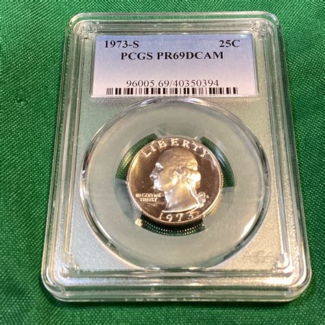 1973 S PCGS PR69DCAM Quarter - For Sale, Buy Now Online - Item #940168